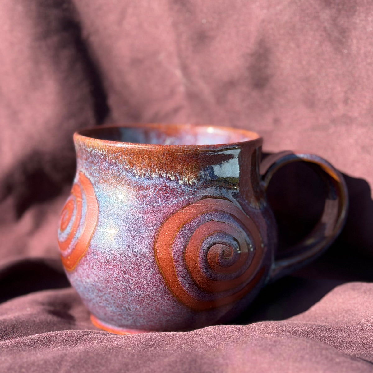 Spiral Crimson Mug