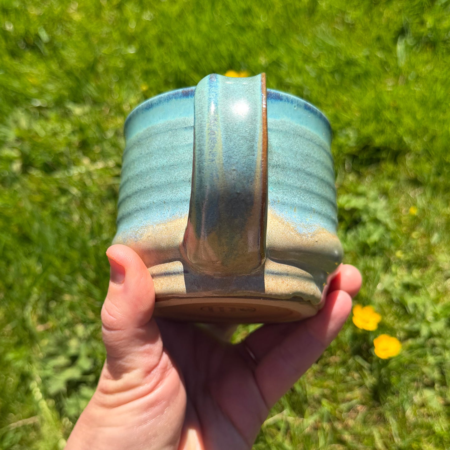 Textured Ribbed Mug